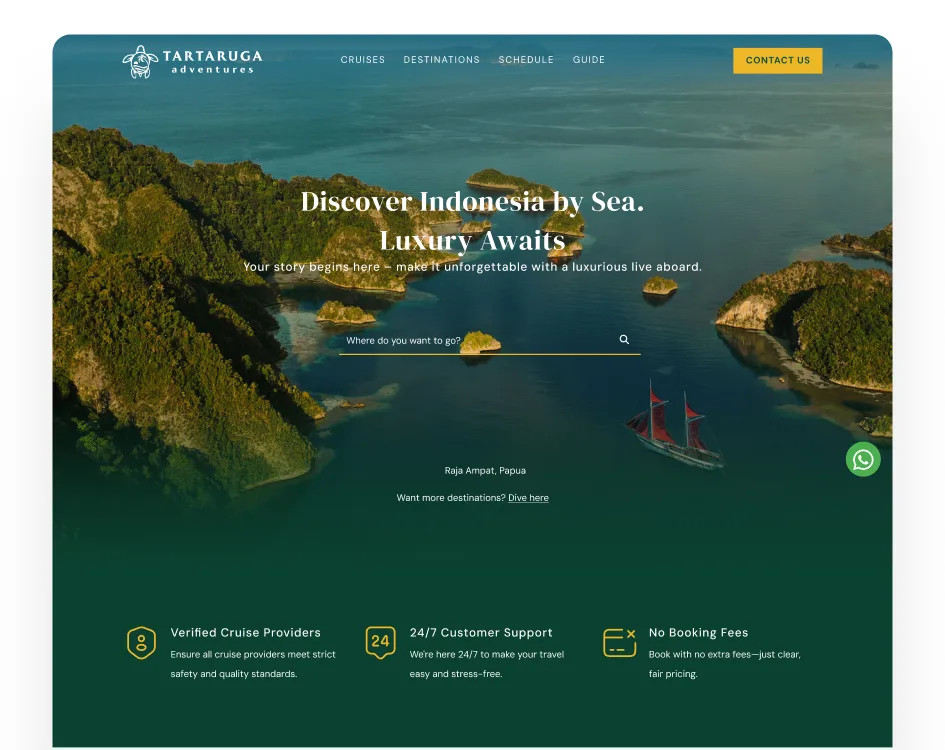 Website Tartaruga Adventures